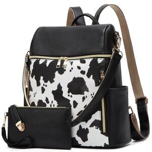 8379 Backpack Purse PU Leather Travel Satchel Handbag Convertible Design